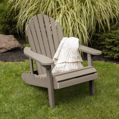 Lakeview Dream Bay Folding & Reclining Adirondack Chair – Woodland Brown