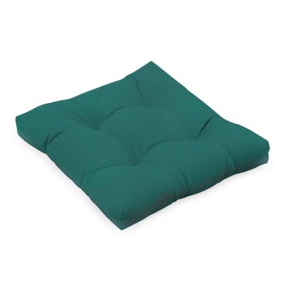 Sunbrella Canvas Forest Green Medium Outdoor Replacement Seat Cushion By BBQGuys Signature