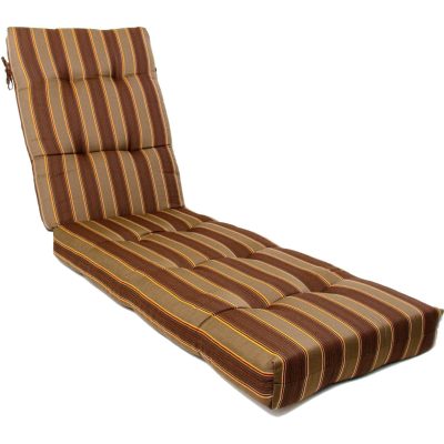 Sunbrella Davidson Redwood Long Outdoor Replacement Chaise Lounge Cushion By BBQGuys Signature