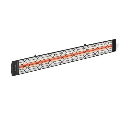 Infratech Motif Collection 39-Inch 2000W Single Element 240V Electric Infrared Patio Heater – Black W/ Craftsman Fascia – C2024BL2