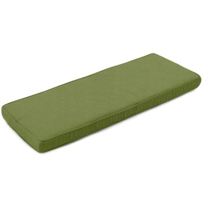 Sunbrella Spectrum Cilantro Small Outdoor Replacement Bench Cushion W/ Piping By BBQGuys Signature