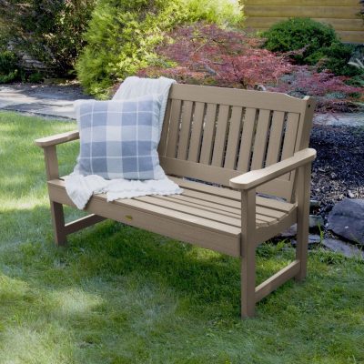 Lakeview 4-Foot Hart Lane Garden Bench – Woodland Brown