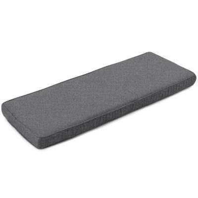 Sunbrella Cast Slate Small Outdoor Replacement Bench Cushion W/ Piping By BBQGuys Signature