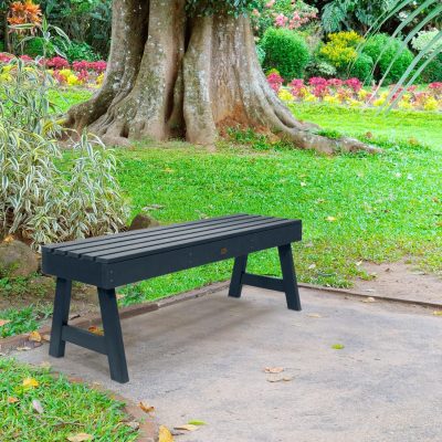 Lakeview Elm Pointe 4-Foot Picnic Bench – Federal Blue