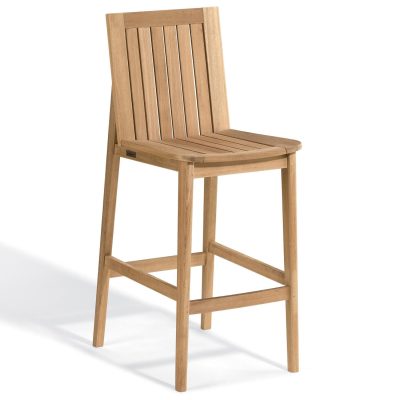 Islay Natural Teak Bar Stool By Oxford Garden