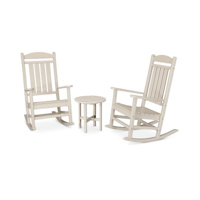 POLYWOOD Presidential 3-Piece Rocker Set – Sand