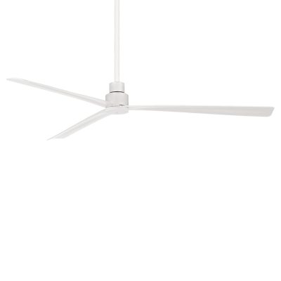 Minka-Aire Simple 65-Inch 3 Blade Entergy Star Outdoor Fan in Flat White with Remote Control – F789-WHF