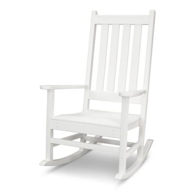 POLYWOOD Vineyard Porch Rocking Chair in White