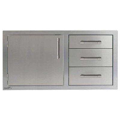 Alfresco 42-Inch Combo Door & Drawers-AXE-DDC-L-42SC