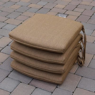 Darlee Santa Barbara Replacement Dining Chair Cushion – Set of 4 – Sesame