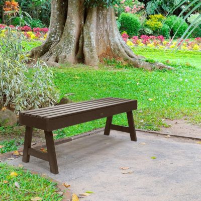 Lakeview Elm Pointe 4-Foot Picnic Bench – Weathered Acorn