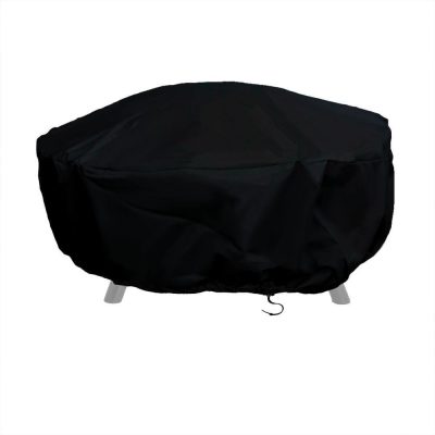 Ultimate Patio 48-Inch Heavy Duty Round Fire Pit Cover – Black