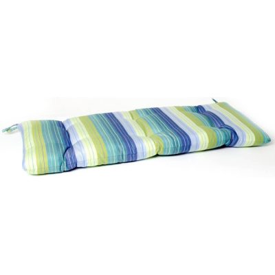 Sunbrella Seville Seaside Medium Outdoor Replacement Bench Cushion By BBQGuys Signature