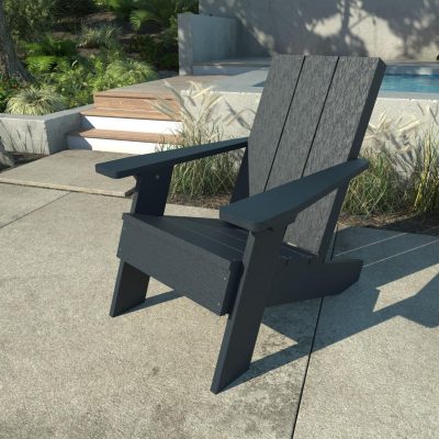 Lakeview Classical Cove Modern Adirondack Chair – Federal Blue