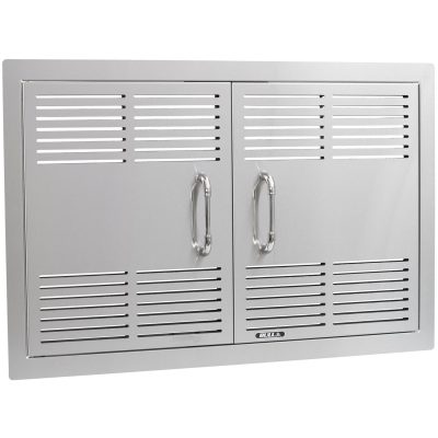 Bull 30-Inch Dual-Lined Vented Stainless Steel Double Access Doors – 44570