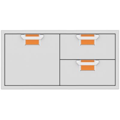 Aspire By Hestan 42-Inch Double Drawer And Single Storage Door Combo – Citra – AESDR42-OR