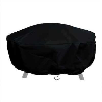 Ultimate Patio 60-Inch Heavy Duty Round Fire Pit Cover – Black