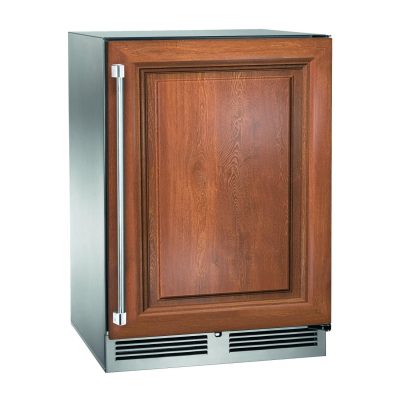 Perlick 24-Inch Signature Series Stainless Steel Panel Ready Outdoor Dual Zone Wine Reserve w/ Door Lock – Right Hinged – HP24DO-4-2RL