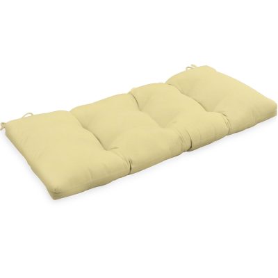 Sunbrella Canvas Buttercup Medium Outdoor Replacement Bench Cushion By BBQGuys Signature