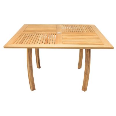 Dolphin 50 Inch Square Teak Patio Dining Table By Royal Teak Collection