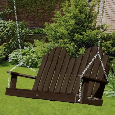 Lakeview Paradise Key 4-Foot Porch Swing – Weathered Acorn