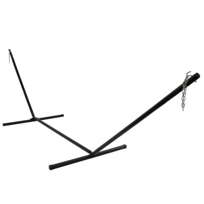 Ultimate Patio Heavy-Duty Steel Beam Hammock Stand – Black