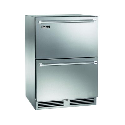 Perlick 24-Inch Signature Series Stainless Steel Outdoor Dual Zone Refrigerator/Freezer Drawers – HP24ZO-4-5