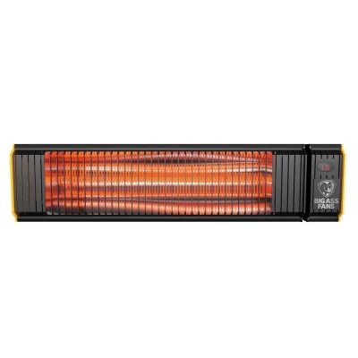 Big Ass Fans Obsidian 42 Inch 6000W Dual Element 240V Electric Infrared Patio Heater -Black – BAFCF60240B