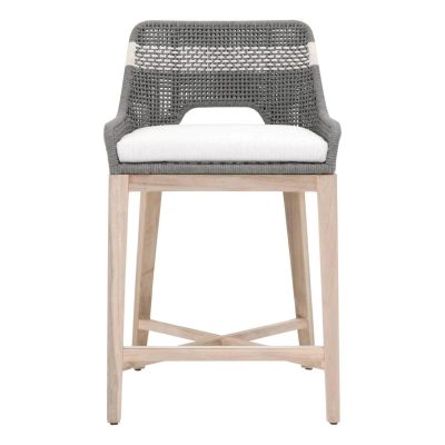 Cocoa Way Woven Rope Counter Stool in Dove By Lakeview