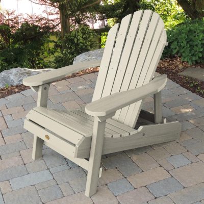 Lakeview Dream Bay Folding & Reclining Adirondack Chair – Whitewash