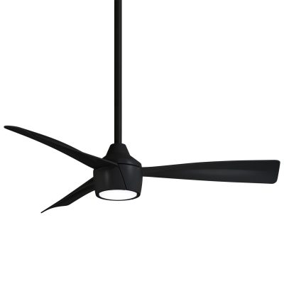 Minka-Aire SKINNIE 44-Inch 3 Blade Outdoor LED Ceiling Fan in Coal with Remote Control – F625L-CL