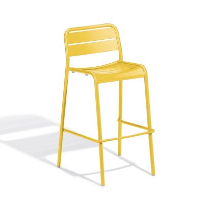 Kapri Aluminum Bar Stool in Saffron By Oxford Garden