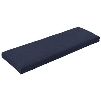 Sunbrella Canvas Navy Small Outdoor Replacement Bench Cushion W/ Knife Edge By BBQGuys Signature