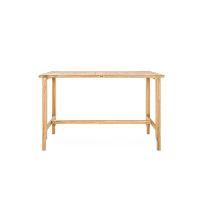 Friday 71 X 29 Inch Rectangular Teak Patio Bar Table By Teak + Table