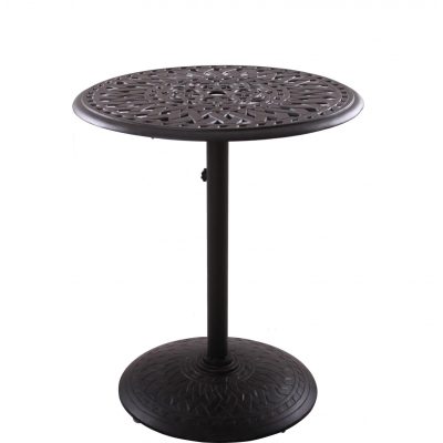 Darlee Series 60 30 Inch Cast Aluminum Counter Height Pedestal Patio Bar Table – Antique Bronze