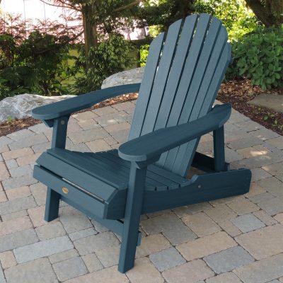 Lakeview Dream Bay Folding & Reclining Adirondack Chair – Nantucket Blue