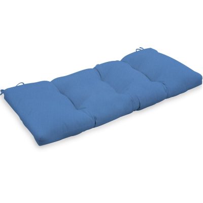 Sunbrella Canvas Capri Large Outdoor Replacement Bench Cushion By BBQGuys Signature