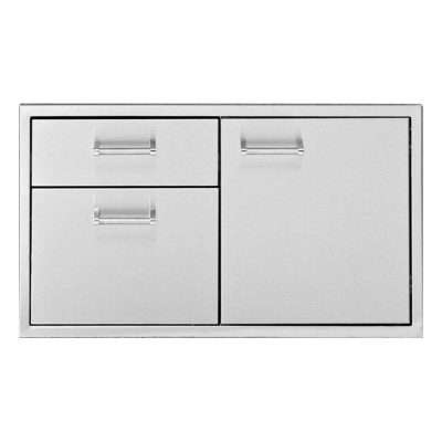 Delta Heat 30-Inch Stainless Steel Access Door & Double Drawer Combo – DHDD302-B