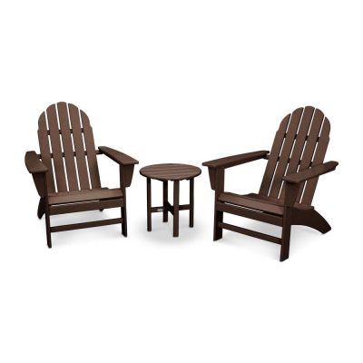 POLYWOOD Vineyard 3-Piece Adirondack Set – Mahogany