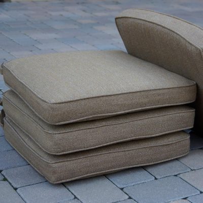 Darlee Ten Star Replacement Dining Chair Cushion – Set of 4 – Sesame