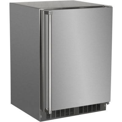 Marvel 24-Inch 5.1 Cu. Ft. Right Hinge Outdoor Rated Compact Refrigerator With Door Storage – MORE224SS41A