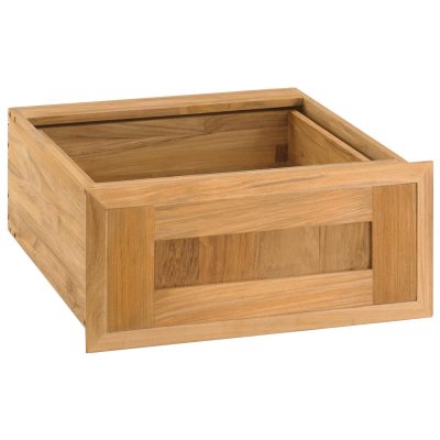 Pacific Teak Shaker 18-Inch Teak Wood Single Access Drawer – UD1-18S