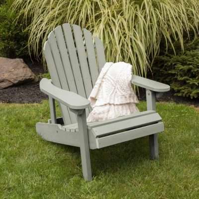 Lakeview Dream Bay Folding & Reclining Adirondack Chair – Eucalyptus