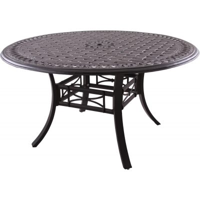 Darlee Series 88 54 Inch Cast Aluminum Patio Dining Table