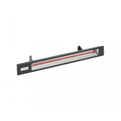 Infratech Slimline Series 29 1/2-Inch 1600W Single Element Electric Infrared Patio Heater – 120V – Matte Black – SL1612BL