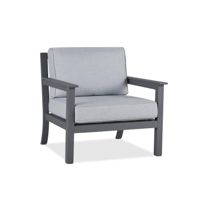 Lakeview Cabin Way Aluminum Club Chair – Gray