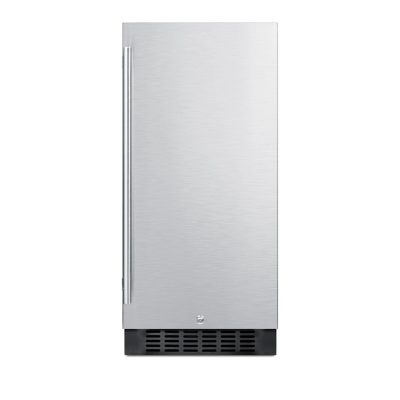 Summit 15-Inch 3.0 Cu. Ft. Commercial Outdoor Rated Compact Refrigerator – Stainless Steel – SPR316OSCSS