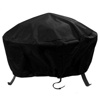 Ultimate Patio 40-Inch Heavy Duty Round Fire Pit Cover – Black