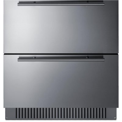 Summit 30-Inch 5.42 Cu. Ft. 2-Drawer All-Refrigerator, ADA Compliant – Custom Panel – SPR3032DADA