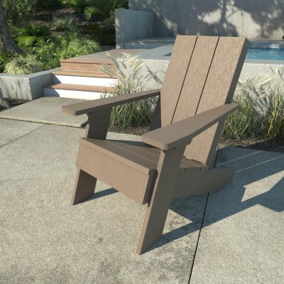 Lakeview Classical Cove Modern Adirondack Chair – Woodland Brown